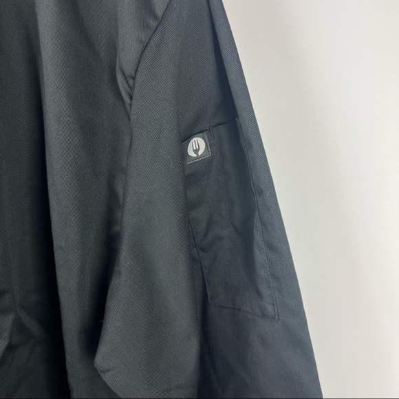 NWT - Chef Works, Women's Marbella Chef Coat in Black. Size: XL - Picture 4 of 8